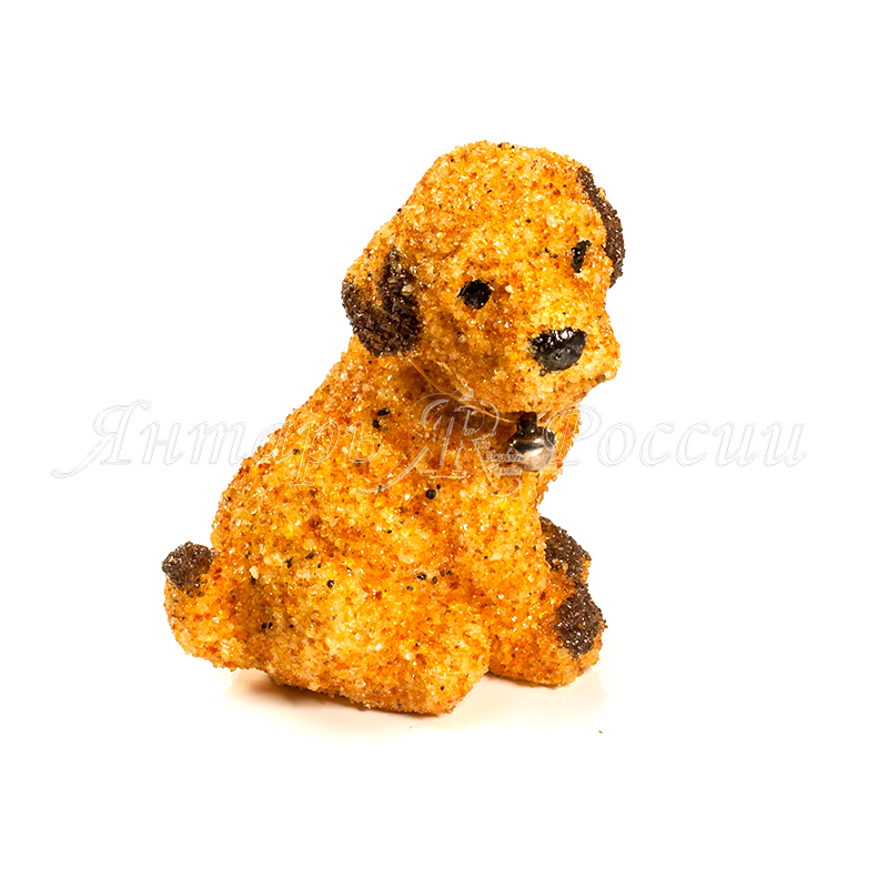 Собака Керамика Янтарь
