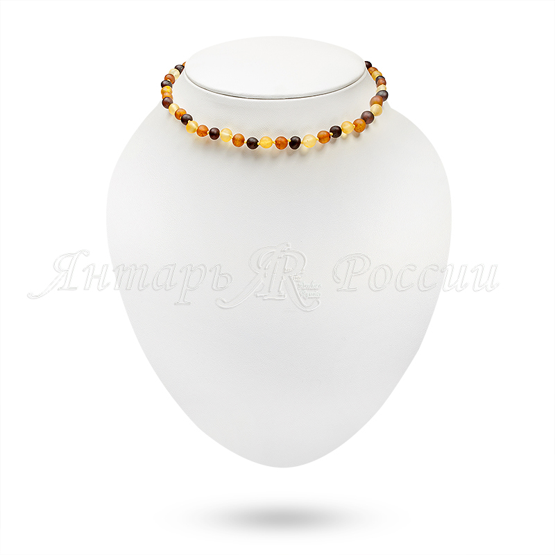 Бусы, янтарь