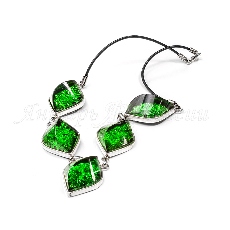 Колье Бернит Посеребрение