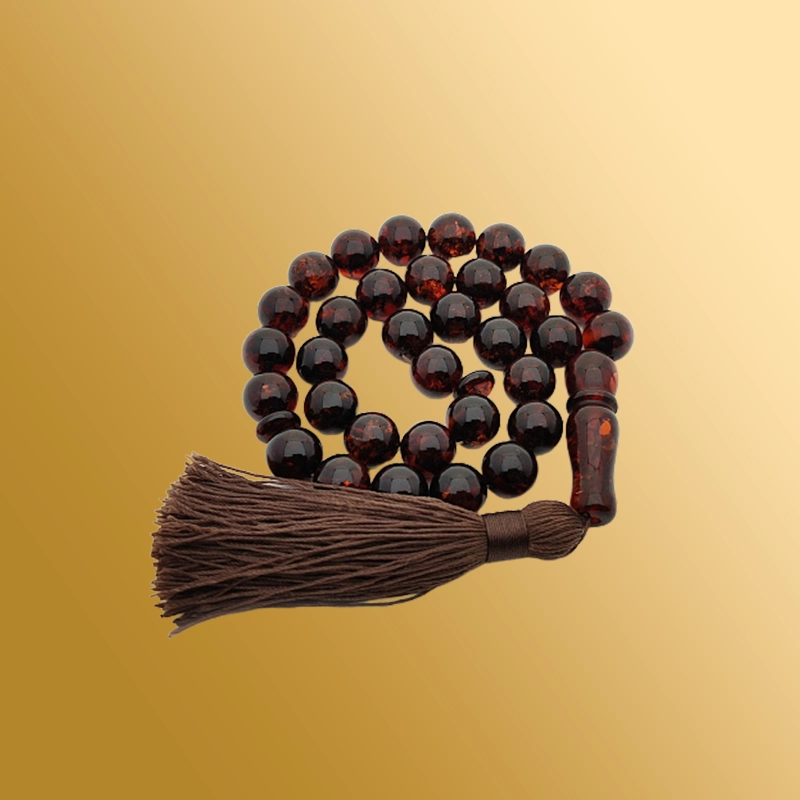 Четки мусульманские из янтаря