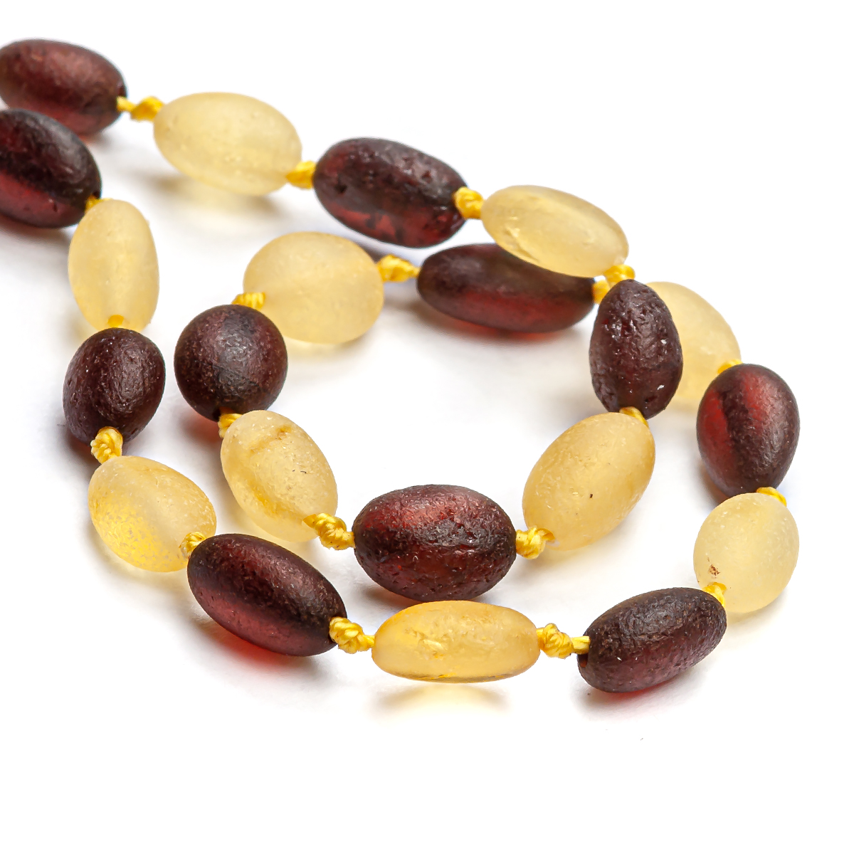 Бусы детские, янтарь