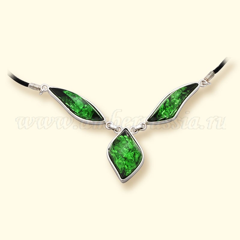 Колье Бернит, посеребрение