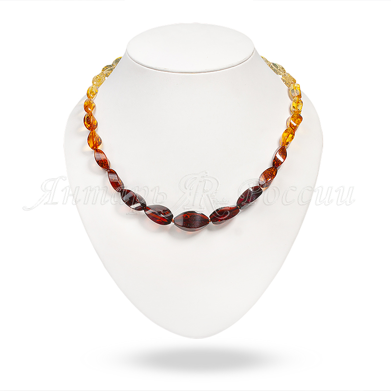 Бусы янтарь