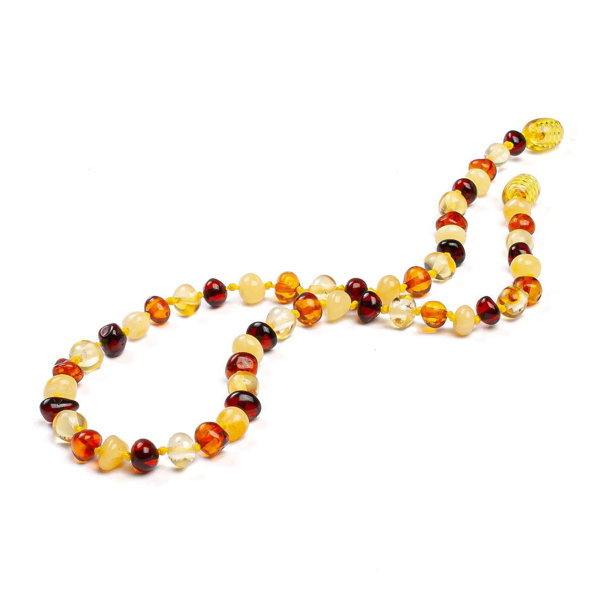 Бусы детские, янтарь