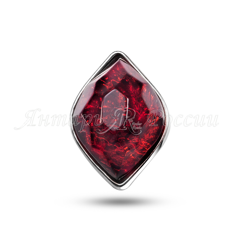 Брошь Бернит, посеребрение