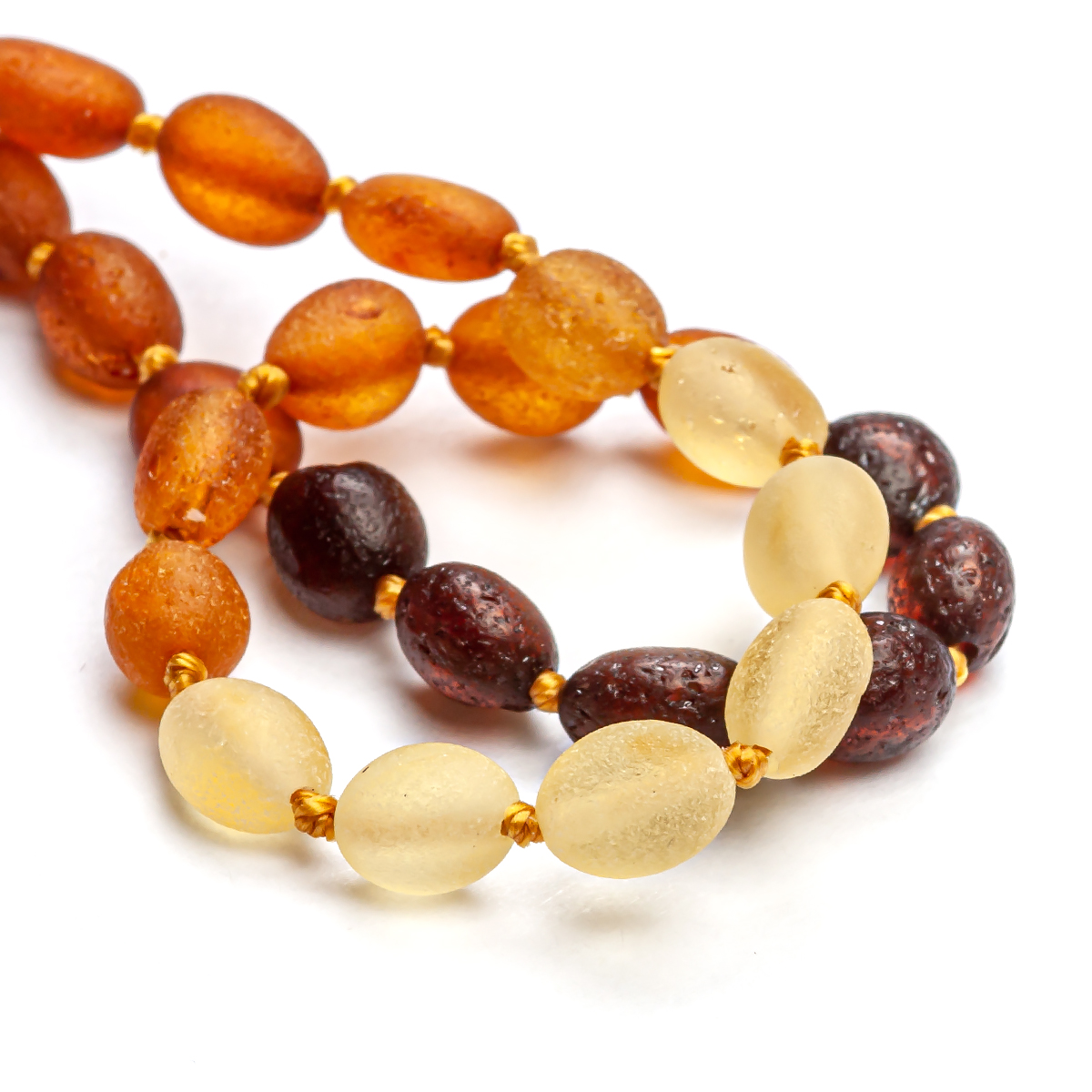 Бусы детские, янтарь