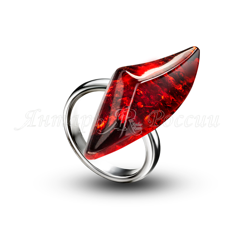 Кольцо Бернит, посеребрение Кольцо Бернит, посеребрение