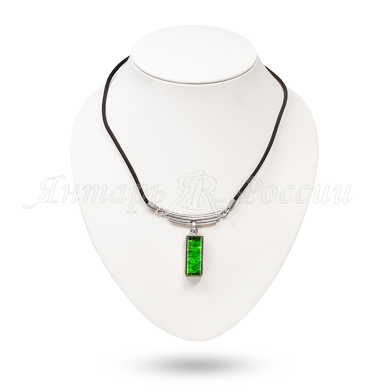 Колье Бернит, посеребрение