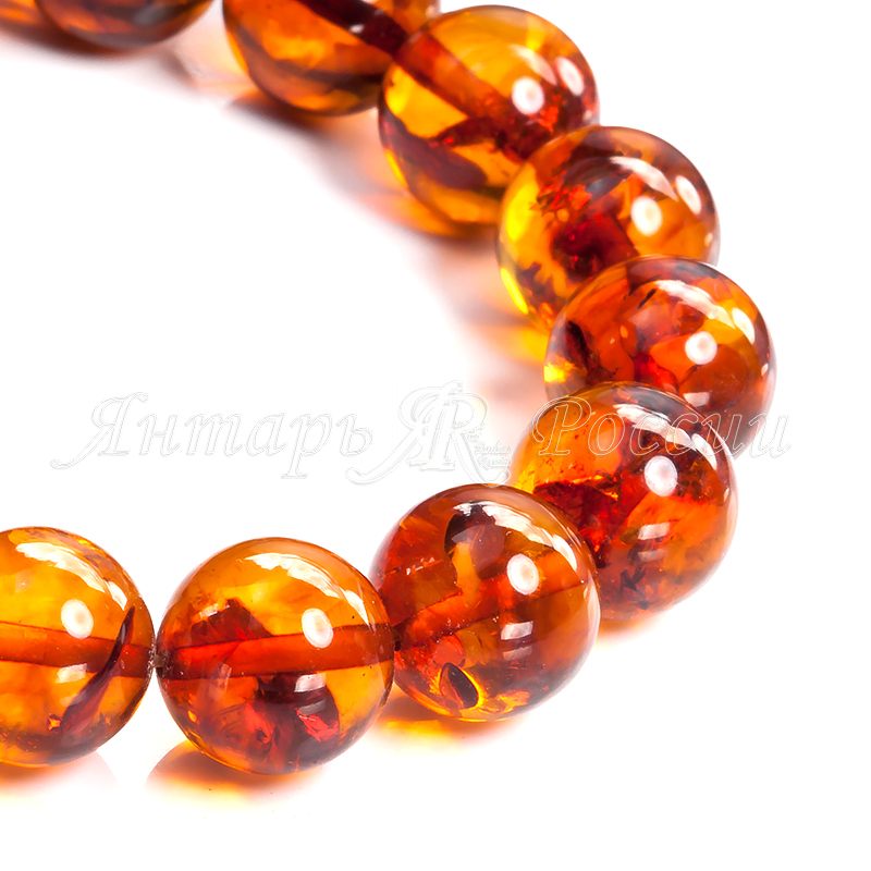 Браслет янтарь