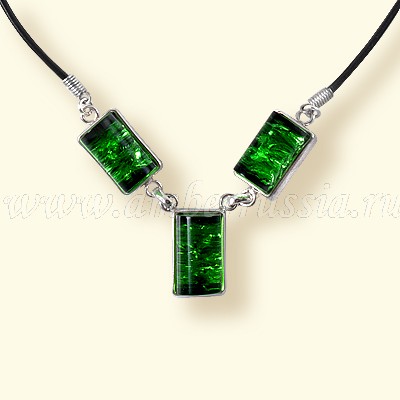 Колье Бернит, посеребрение