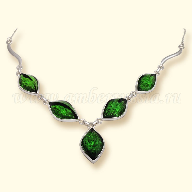 Колье Бернит, посеребрение