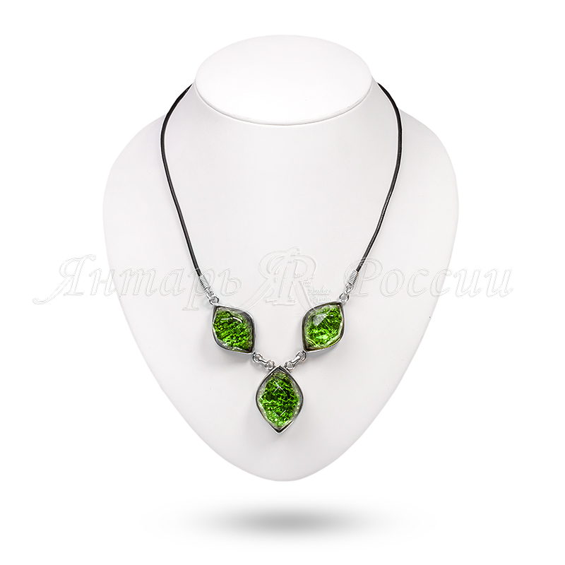 Колье Бернит, посеребрение