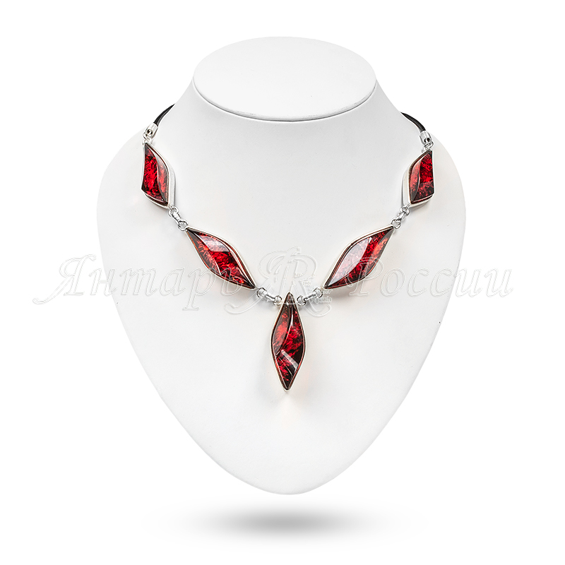 Колье Бернит, посеребрение